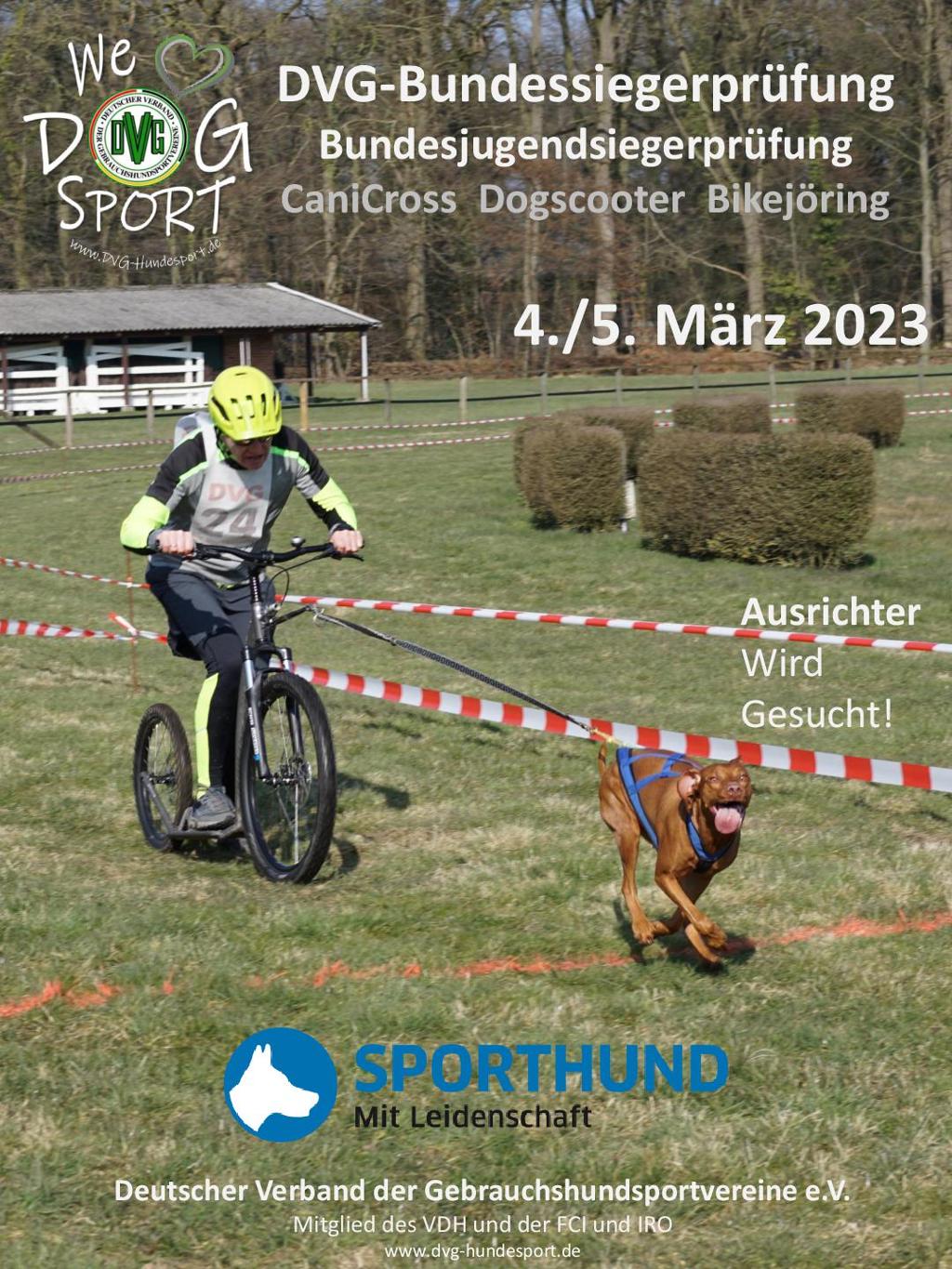Bundesieger und Bundesjugendsiegerprüfung CaniCross 2023