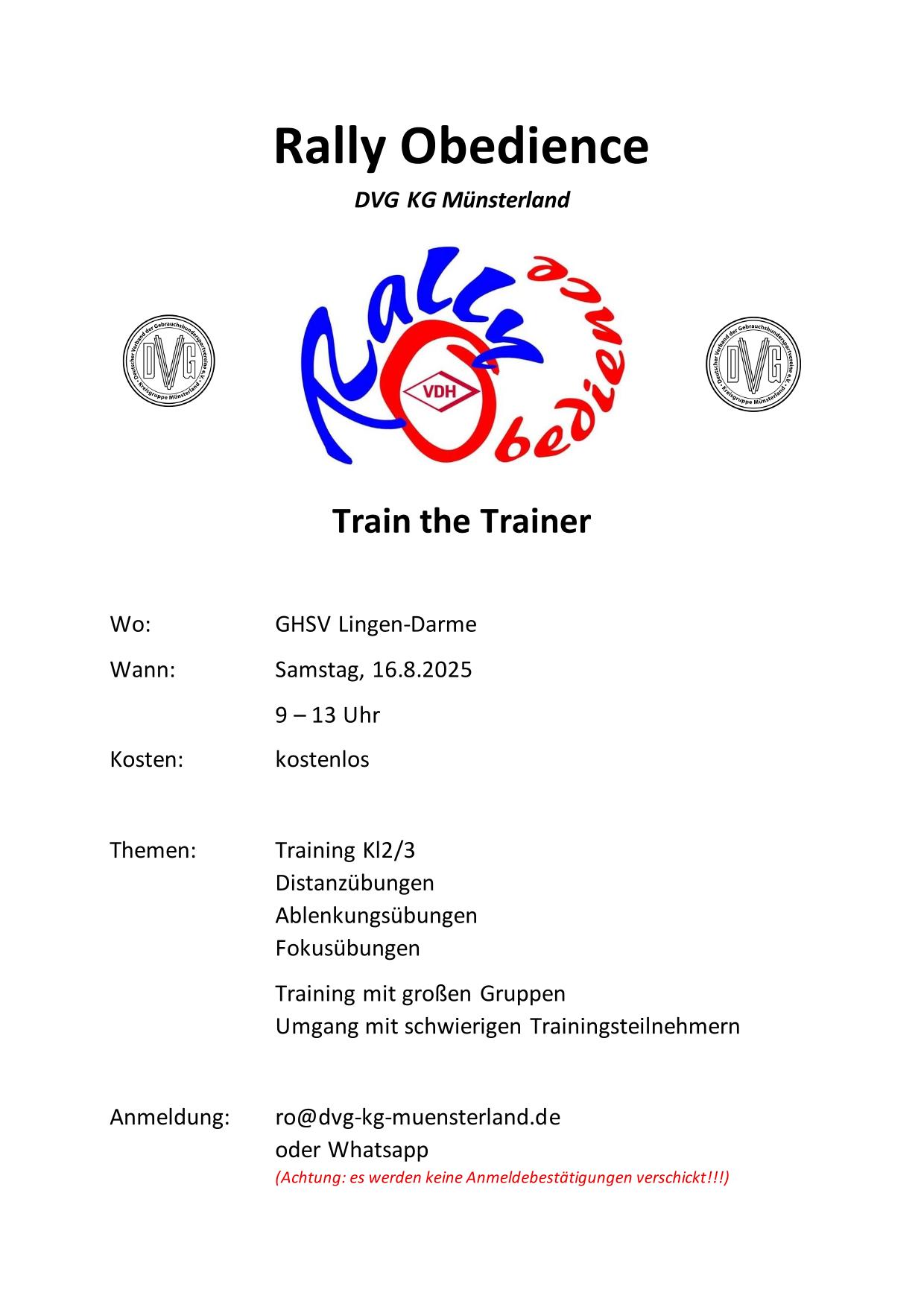 Train the Trainer RO in Lingen