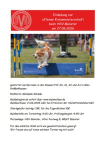 offene Agility Kreismeisterschaft beim HSV Münster