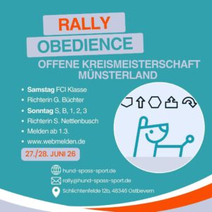 offene Kreismeisterschaft Rally Obedience beim HSS Ostbevern